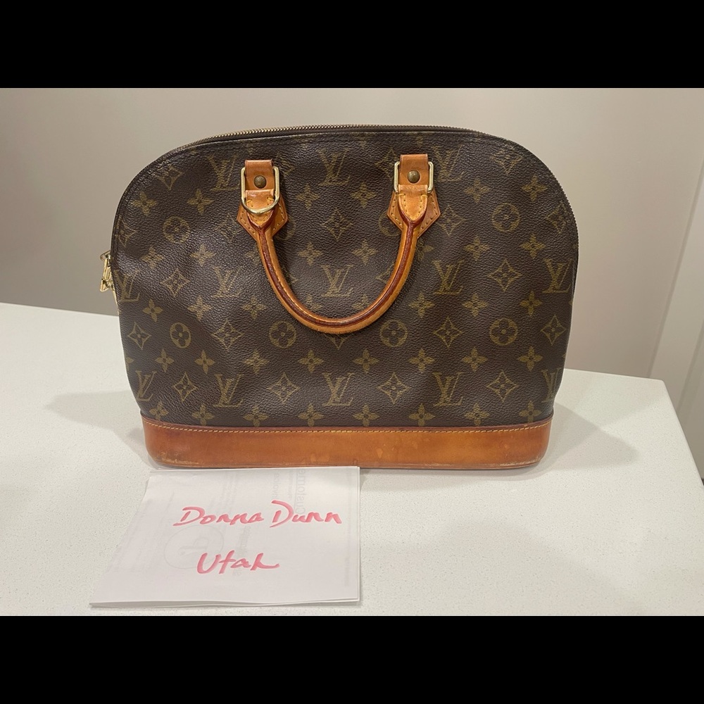 Louis Vuitton Monogram Canvas Brown and Tan Alma Handbag